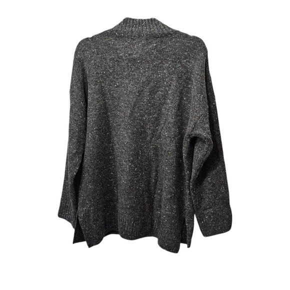 Well Worn New Mock Neck Knit Nep Yarn Sweater Gray Large - Picture 7 of 10